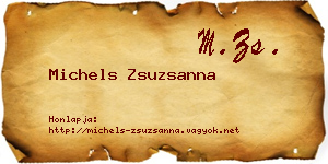Michels Zsuzsanna névjegykártya