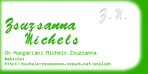 zsuzsanna michels business card
